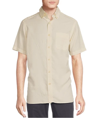 Cremieux Blue Label Slub Twill Short Sleeve Woven Shirt