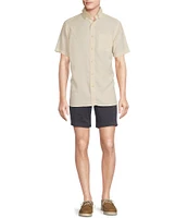 Cremieux Blue Label Slub Twill Short Sleeve Woven Shirt