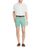 Cremieux Blue Label Soho Tailored Fit Flat Front Comfort Stretch 7#double; Inseam Shorts