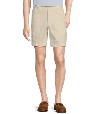 Cremieux Blue Label Soho Tailored Fit Seersucker 7#double; Inseam Shorts