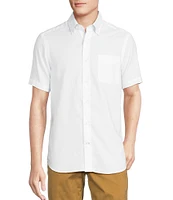 Cremieux Blue Label Solid Lightweight Oxford Short Sleeve Woven Shirt