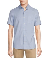 Cremieux Blue Label Solid Lightweight Oxford Short Sleeve Woven Shirt