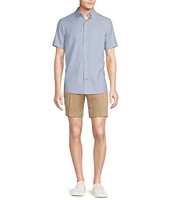Cremieux Blue Label Solid Lightweight Oxford Short Sleeve Woven Shirt