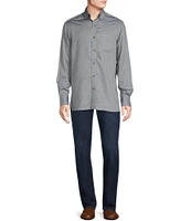 Cremieux Blue Label Solid Long Sleeve Woven Shirt