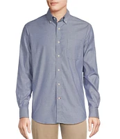 Cremieux Blue Label Solid Oxford Long Sleeve Woven Shirt