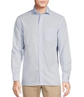 Cremieux Blue Label Solid Poplin Long Sleeve Woven Shirt