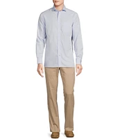 Cremieux Blue Label Solid Poplin Long Sleeve Woven Shirt