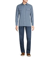 Cremieux Blue Label Solid Twill Woven Shirt