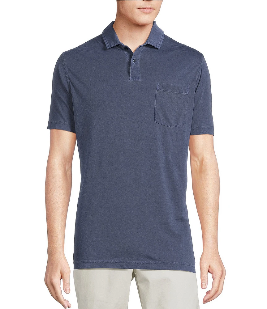 Cremieux Blue Label St. Tropez Collection Solid Short Sleeve Polo Shirt
