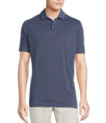 Cremieux Blue Label St. Tropez Collection Solid Short Sleeve Polo Shirt