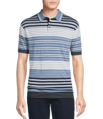 Cremieux Blue Label St. Tropez Collection Solid Short Sleeve Polo Sweater