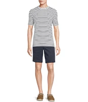 Cremieux Blue Label St. Tropez Collection Striped Crewneck Short Sleeve T-Shirt