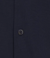 Cremieux Blue Label Stretch Jersey Solid Short Sleeve Coatfront Shirt