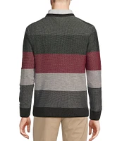 Cremieux Blue Label Stripe Jacquard Wool Sweater