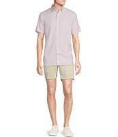Cremieux Blue Label Stripe Lightweight Oxford Short Sleeve Woven Shirt