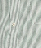Cremieux Blue Label Stripe Lightweight Oxford Short Sleeve Woven Shirt