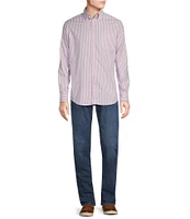 Cremieux Blue Label Stripe Oxford Long Sleeve Woven Shirt