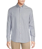 Cremieux Blue Label Stripe Oxford Long Sleeve Woven Shirt