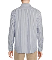 Cremieux Blue Label Stripe Oxford Long Sleeve Woven Shirt