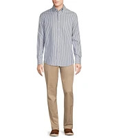 Cremieux Blue Label Stripe Oxford Long Sleeve Woven Shirt