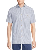 Cremieux Blue Label Stripe Short Sleeve Woven Shirt