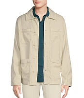 Cremieux Blue Label Tahiti Collection Linen Field Shirt Jacket