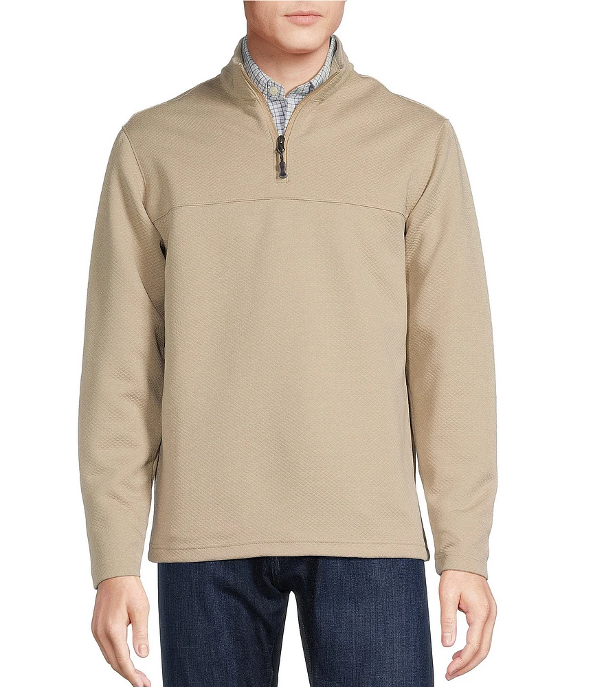 Cremieux Blue Label Textured Quarter-Zip Pullover