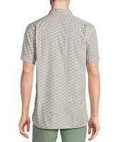 Cremieux Blue Label Tropical Floral Print Short Sleeve Woven Shirt