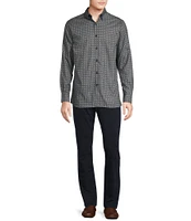 Cremieux Blue Label Twill Geo Print Long Sleeve Woven Shirt