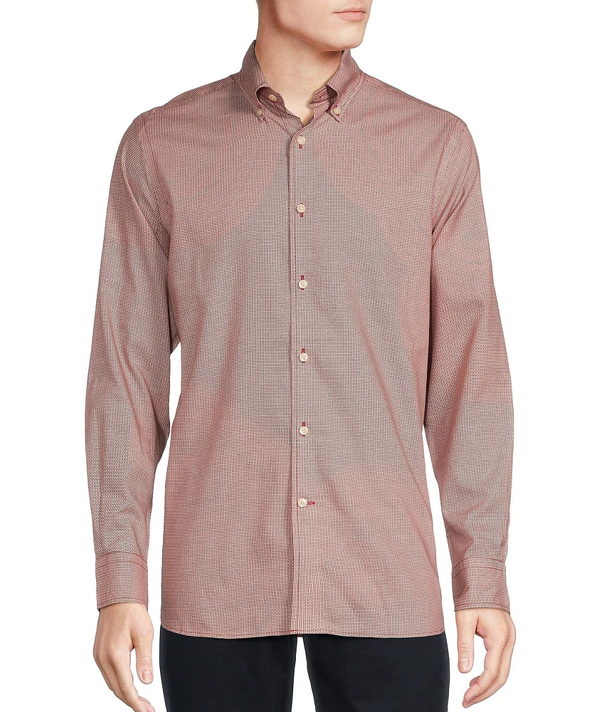 Cremieux Blue Label Twill Printed Long Sleeve Woven Shirt