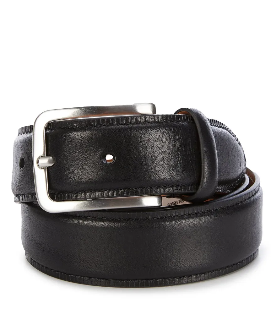 BlacKing Men's Reversible Classic Italian Pu Leather belt with rotating  Metal Buckle-Black/Brown
