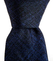 Cremieux Chip Printed Non-Solid 3#double; Silk Tie