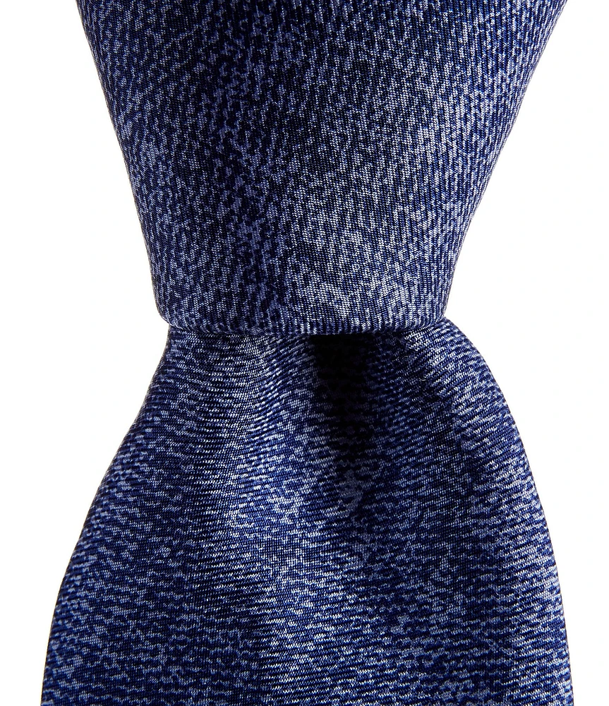 Cremieux Chip Printed Non-Solid 3#double; Silk Tie