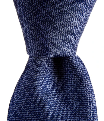 Cremieux Chip Printed Non-Solid 3#double; Silk Tie
