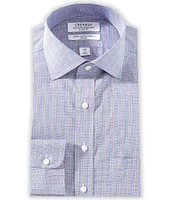 Cremieux Classic Fit Non-Iron Spread Collar Checked Twill Dress Shirt