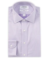 Cremieux Classic Fit Non-Iron Spread Collar Herringbone Pattern Dress Shirt