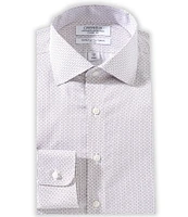 Cremieux Classic Fit Non-Iron Spread Collar Printed Twill Dress Shirt