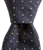 Cremieux Diamond Neat Print 3 1/4#double; Silk-Blend Tie