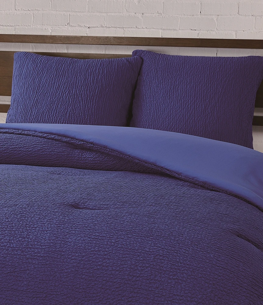 Cremieux Dorm Essentials Collection Crinkle Textured Comforter