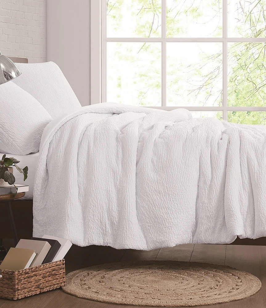 Cremieux Dorm Essentials Collection Crinkle Textured Comforter