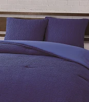 Cremieux Dorm Essentials Collection Crinkle Textured Euro Pillow