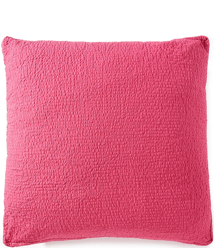 Cremieux Dorm Essentials Collection Crinkle Textured Euro Pillow