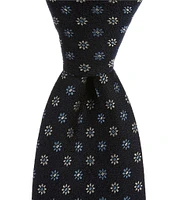 Cremieux Duke Flower Neat 3 3/8#double; Woven Silk Tie