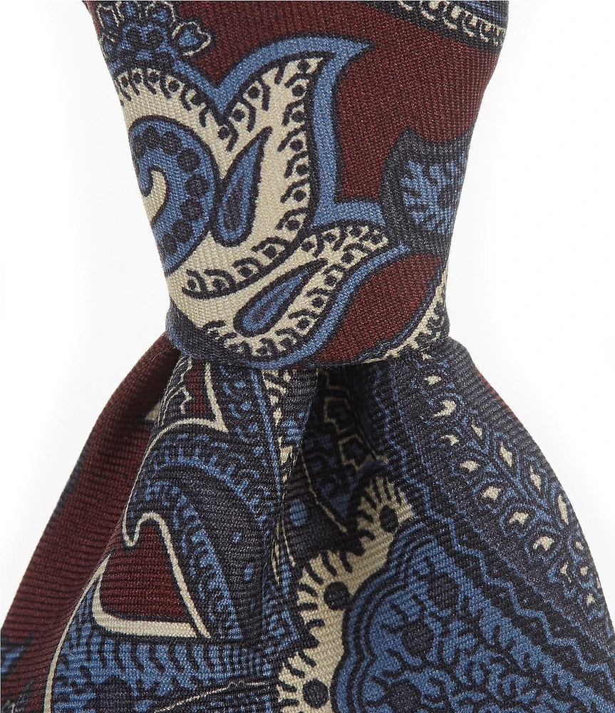 Cremieux Elegant Paisley 3.38#double; Woven Silk Tie