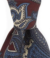 Cremieux Elegant Paisley 3.38#double; Woven Silk Tie