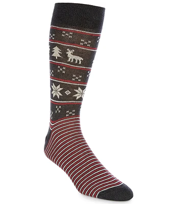 Cremieux Fairisle Crew Dress Socks