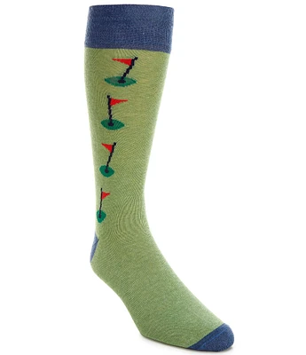 Cremieux Golf Flag Crew Dress Socks