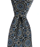 Cremieux High Grand Medallion 3 3/8#double; Woven Silk Tie