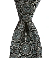 Cremieux High Grand Medallion 3 3/8#double; Woven Silk Tie