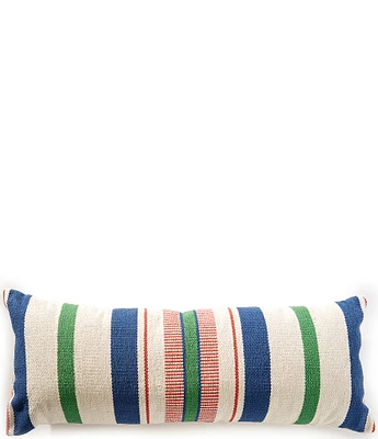 Cremieux Hudson Woven Striped Lumbar Pillow